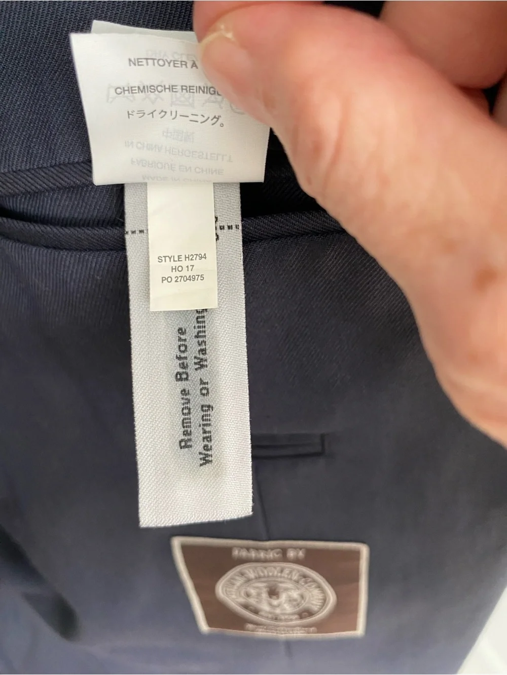 J. Crew drapes between